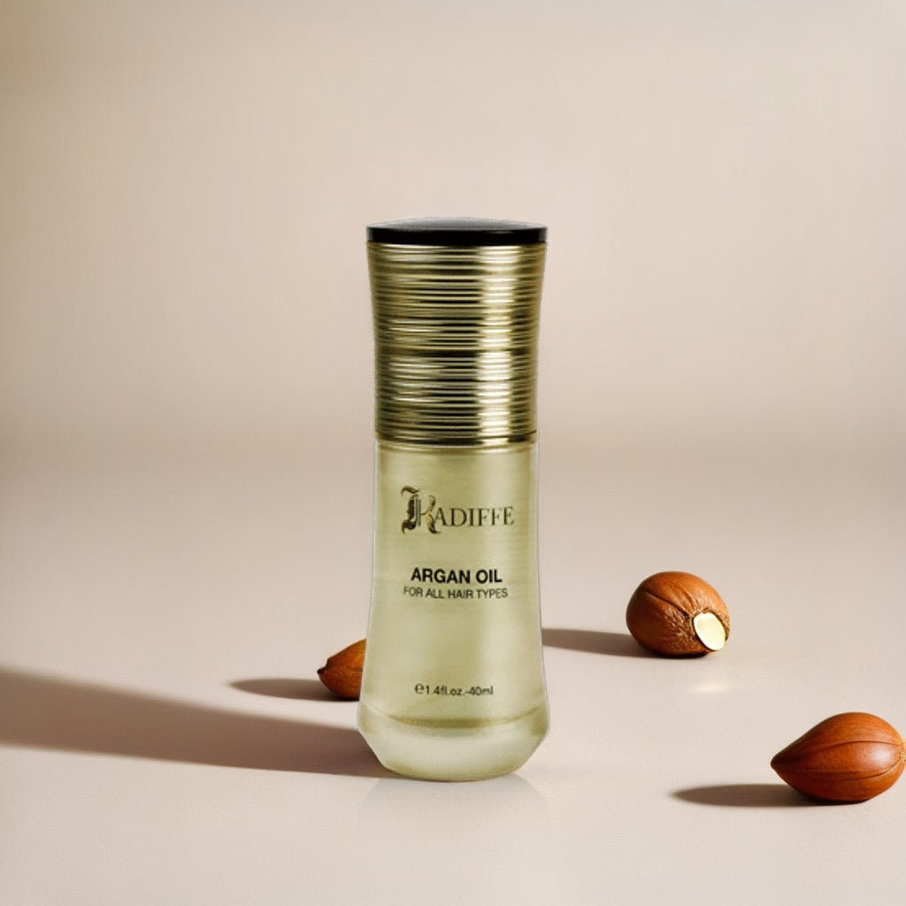 Аргановото масло на Kadiffe ще трансформира сухата и повредена коса в красива и добре хидратирана коса в блясък и мекота
