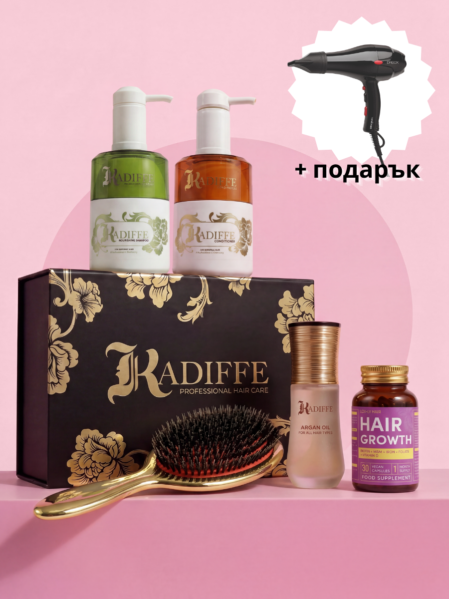 Комплект за хидратация, блясък и подкрепа за косата отвътре (растеж)