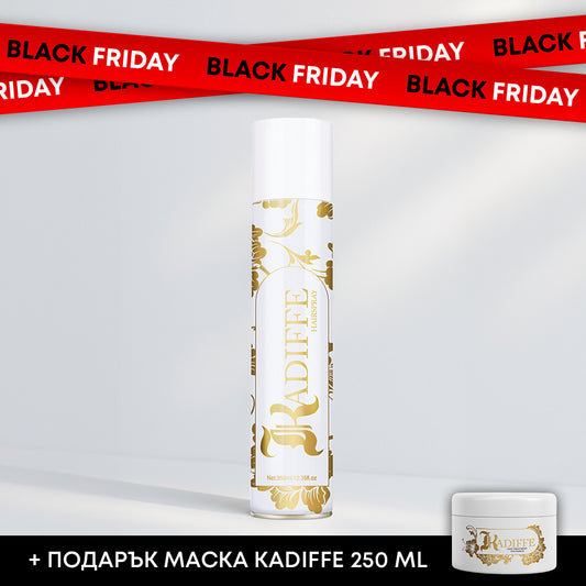 Лак за коса Kadiffe за дълготрайна фиксация и естествен обем