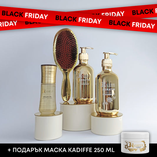 Комплект неустоим блясък с кератин