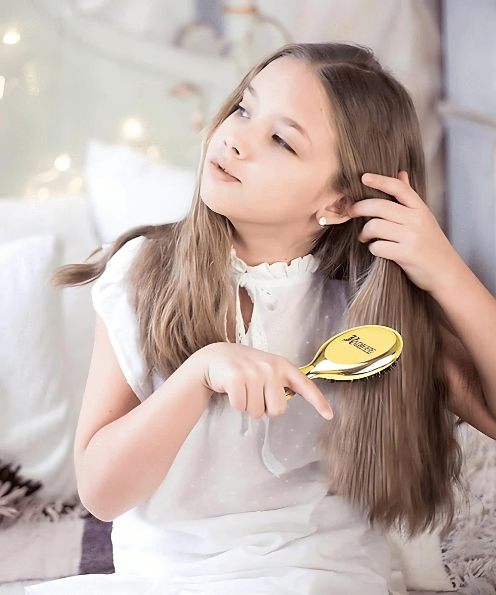 Kadiffe Gold четка за коса малка с глигански косъм